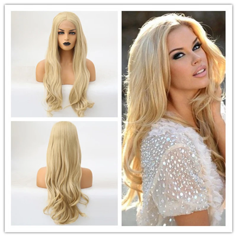 Charisma Blonde Long Natural Wave Synthetic Lace Front Wigs for Women with Middle Part Heat Resistant Half Hand Tied Wig
Charisma Blonde Long Natural Wave Synthetic Lace Front Wigs for Women with Middle Part Heat Resistant Half Hand Tied Wig
