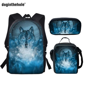 Doginthehole Anime School Backpacks Set for Teenager Boys Blue Wolf Design Student School Bags 16 Inch Book Bags Satchel balso
Doginthehole Anime School Backpacks Set for Teenager Boys Blue Wolf Design Student School Bags 16 Inch Book Bags Satchel balso