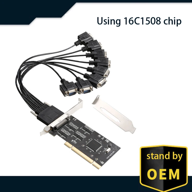 Use 16C1508 chipset PCI to 8 RS232 expansion card PCI to 8 serial card Desktop COM card
Use 16C1508 chipset PCI to 8 RS232 expansion card PCI to 8 serial card Desktop COM card