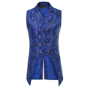 Retro Mens Steampunk Swalow Tailcoat Jacket Jacquard Gothic Victorian Vest Coat
Retro Mens Steampunk Swalow Tailcoat Jacket Jacquard Gothic Victorian Vest Coat