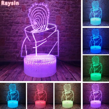 Anime Naruto Mask Tobi Uchiha Obito Hatake Kakashi Illusion Smart 3D 7 Colors Change Night Light Kiddie Roon Decor for Boys Kid
Anime Naruto Mask Tobi Uchiha Obito Hatake Kakashi Illusion Smart 3D 7 Colors Change Night Light Kiddie Roon Decor for Boys Kid