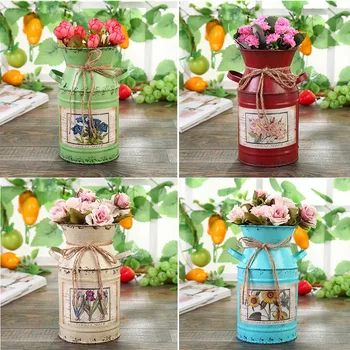 Shabby Table Gift Arrangement Craft Home Decoration Vintage Pots Iron Bucket Wedding Flower Vase Rural Style
Shabby Table Gift Arrangement Craft Home Decoration Vintage Pots Iron Bucket Wedding Flower Vase Rural Style