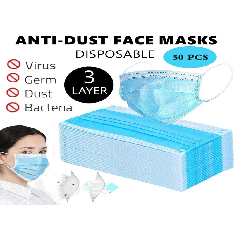 Spot Goods White Blue Green Random Color 50Pcs/Lots 3-Ply FACE MASK Adjustable Germs Comfort Surgical Quality Wholesale
Spot Goods White Blue Green Random Color 50Pcs/Lots 3-Ply FACE MASK Adjustable Germs Comfort Surgical Quality Wholesale
