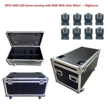 8PCS 60W RGBW LED beam moving with RGB With Halo Effect + flightcase dj lights super bright LED Strobe Spot Light dmx control
8PCS 60W RGBW LED beam moving with RGB With Halo Effect + flightcase dj lights super bright LED Strobe Spot Light dmx control