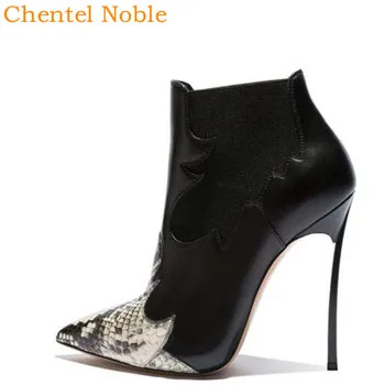 2020 Chentel Women Black Snake Pattern Luxurious High Heel Booties Female Slip-on Winter Popular Ankle Boots 35-41 Size
2020 Chentel Women Black Snake Pattern Luxurious High Heel Booties Female Slip-on Winter Popular Ankle Boots 35-41 Size