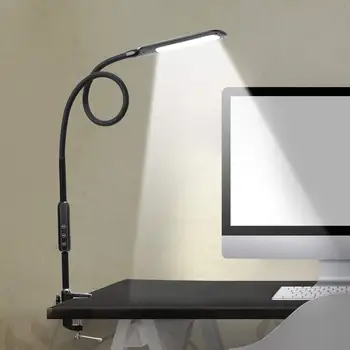 9W Modern White Remote Control Led Clip Desk Lamp with 5 Levels Brightness and Color Temperature Dimmable Office Table Lighting
9W Modern White Remote Control Led Clip Desk Lamp with 5 Levels Brightness and Color Temperature Dimmable Office Table Lighting