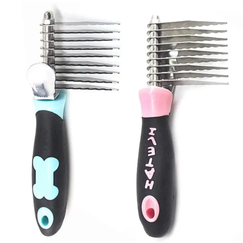 Stainless Steel Dog Puppy Cat Hair Trimmer Cutter Pet Comb Fur Cleaner Remover Rake Comb Pet Beauty Grooming Tool Pet Supplies
Stainless Steel Dog Puppy Cat Hair Trimmer Cutter Pet Comb Fur Cleaner Remover Rake Comb Pet Beauty Grooming Tool Pet Supplies