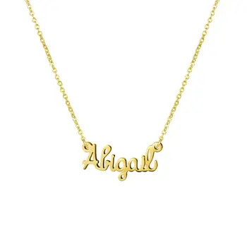 Personality Hot Fashion Gold Color Personalized Letter Necklace Stainless Steel Choker Custom Wedding Anniversary Party Jewelry
Personality Hot Fashion Gold Color Personalized Letter Necklace Stainless Steel Choker Custom Wedding Anniversary Party Jewelry