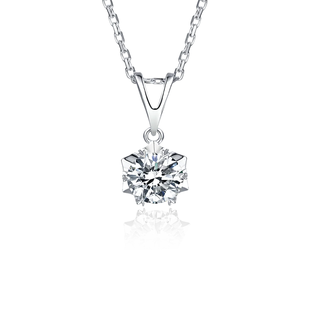 ZWJEWE 925 sterling silver white gold plated 1ct Moissanite female diamond pendant necklace party anniversary gift 
ZWJEWE 925 sterling silver white gold plated 1ct Moissanite female diamond pendant necklace party anniversary gift