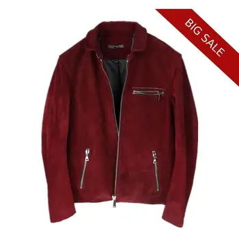 2020 Red Men Italy Style Slim Fit Leather Jacket Plus Size XXXL Genuine Thick Cowhide Autumn Short Fashion Natural Leather Coat
2020 Red Men Italy Style Slim Fit Leather Jacket Plus Size XXXL Genuine Thick Cowhide Autumn Short Fashion Natural Leather Coat