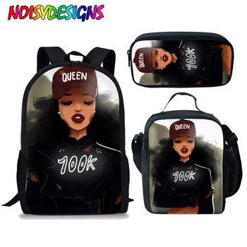 NOISYDESIGNS 3pcs School Bags Set for Students Black Art African Girl Print School Bag Children Preppy Shoulder Bookbag Kids Bag
NOISYDESIGNS 3pcs School Bags Set for Students Black Art African Girl Print School Bag Children Preppy Shoulder Bookbag Kids Bag
