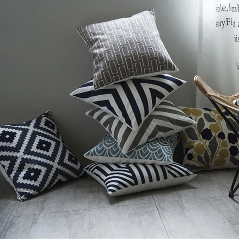Nordic Embroidery Cushion Cover Geometric Pattern Soft Throw Pillow Cover Spring Summer Home Decorations For Sofa 45x45cm
Nordic Embroidery Cushion Cover Geometric Pattern Soft Throw Pillow Cover Spring Summer Home Decorations For Sofa 45x45cm