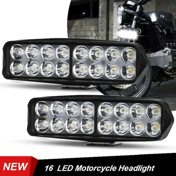 2pcs Motorcycle 16 LED External Headlight Spot Light 5700-7000K White Fog Driving Lamp Bright IP65 Waterproof External Universal
2pcs Motorcycle 16 LED External Headlight Spot Light 5700-7000K White Fog Driving Lamp Bright IP65 Waterproof External Universal