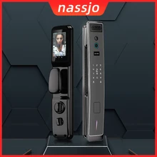 Nassjo Smart Door Lock Biometric Fingerprint Lock Face Recognition Password IC Card Key Unlock For Home video intercom
Nassjo Smart Door Lock Biometric Fingerprint Lock Face Recognition Password IC Card Key Unlock For Home video intercom
