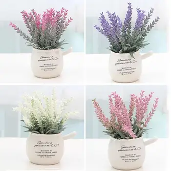 INS Artificial Plant Potted Bonsai Artificial Flowers Provence Lavender & Ceramic Pots Fake Flowers Potted for Home Garden Decor
INS Artificial Plant Potted Bonsai Artificial Flowers Provence Lavender & Ceramic Pots Fake Flowers Potted for Home Garden Decor