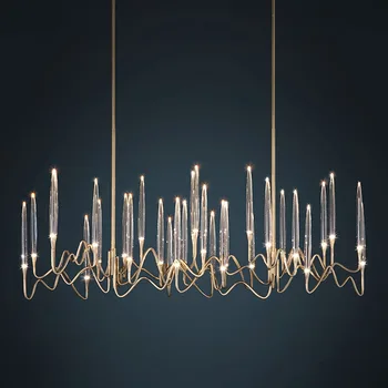 Modern LED Chandelier New Nordic Style Luxury Living Room Lighting Restaurant Bar Round / Long Chandelier Crystal Chandelier
Modern LED Chandelier New Nordic Style Luxury Living Room Lighting Restaurant Bar Round / Long Chandelier Crystal Chandelier