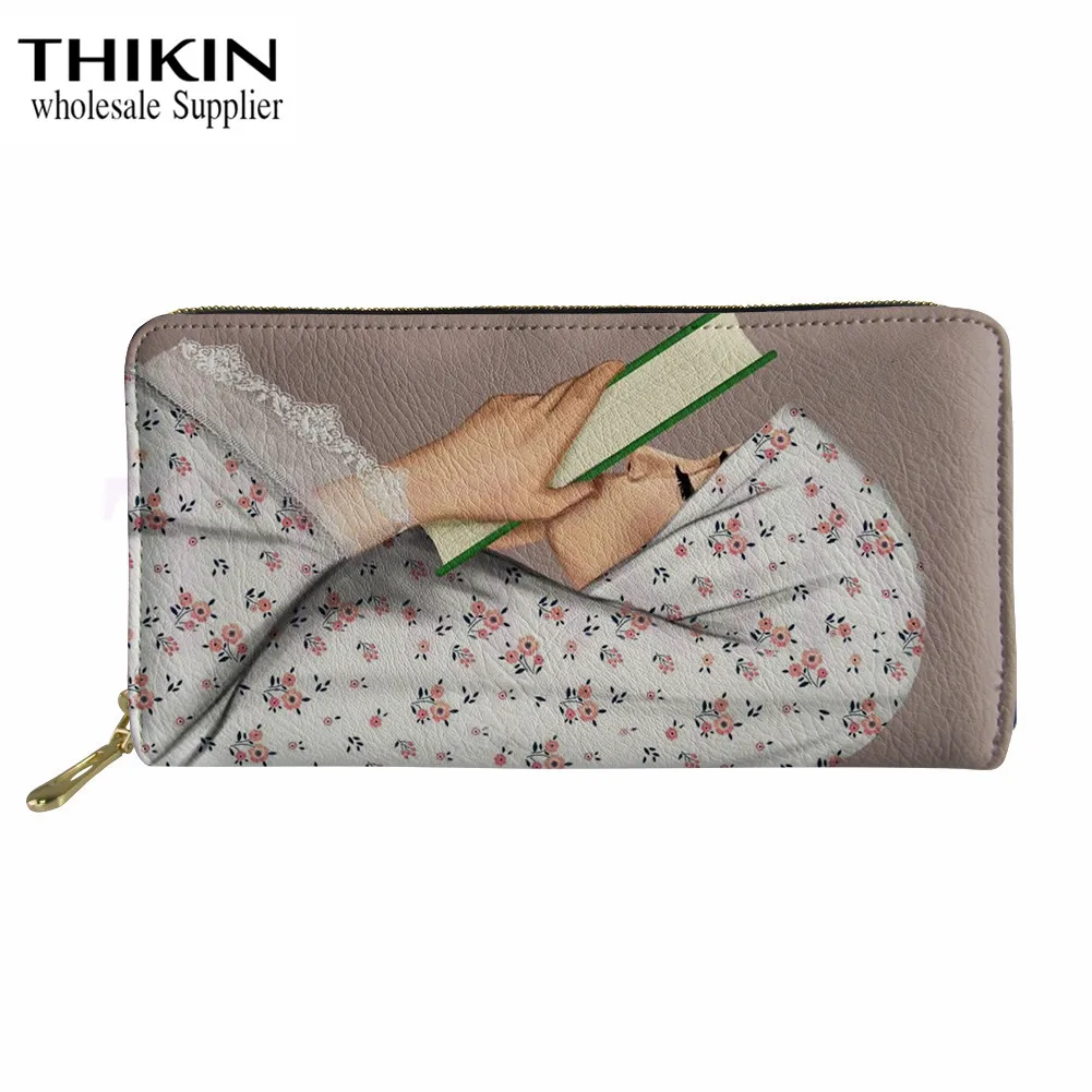 THIKIN Muslim Islamic Grils Book Lovers Women Long Wallet Pu Leather Wallet with Zipper Female Coin Purse Clutch Money Wallet
THIKIN Muslim Islamic Grils Book Lovers Women Long Wallet Pu Leather Wallet with Zipper Female Coin Purse Clutch Money Wallet