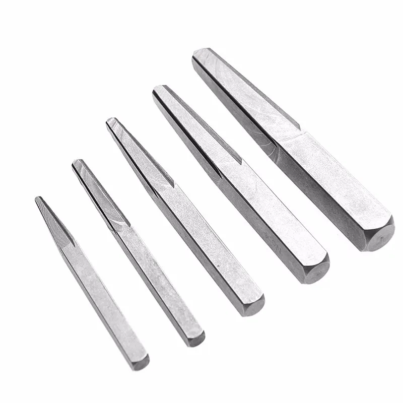5Pcs Screw Extractor Bolt Remover Guide Broken Damaged Bolt Drill Bits Easy Out Broken Wire Removal Tool Drill Bit
5Pcs Screw Extractor Bolt Remover Guide Broken Damaged Bolt Drill Bits Easy Out Broken Wire Removal Tool Drill Bit