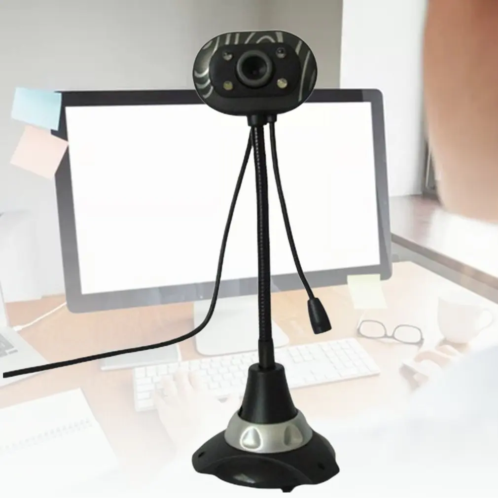 USB Desktop HD Webcams Web Camera Built-in Night LED Lights For Computer PC Laptop Video Recording/Call
USB Desktop HD Webcams Web Camera Built-in Night LED Lights For Computer PC Laptop Video Recording/Call
