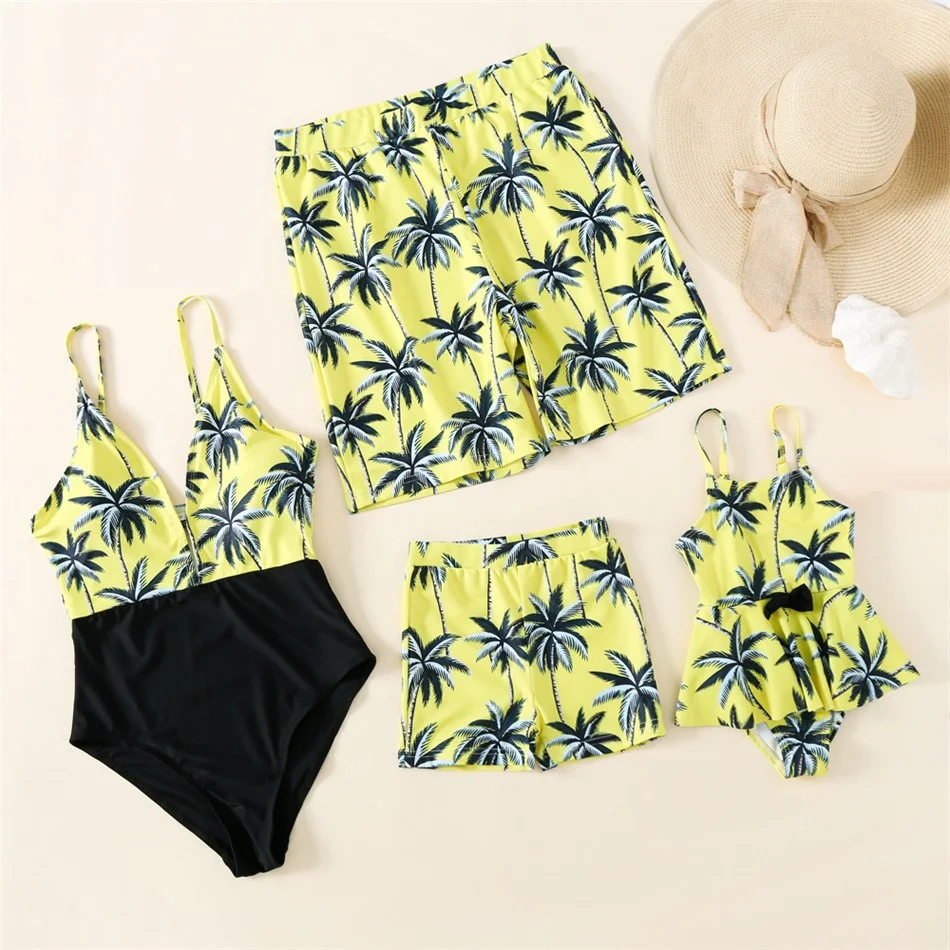 Family Swimwear Palm Tree Matching Swimsuit Mother Daughter Baby Bikini Dad Son Swim Trunks Family Matching Clothes Outfits Look
Family Swimwear Palm Tree Matching Swimsuit Mother Daughter Baby Bikini Dad Son Swim Trunks Family Matching Clothes Outfits Look