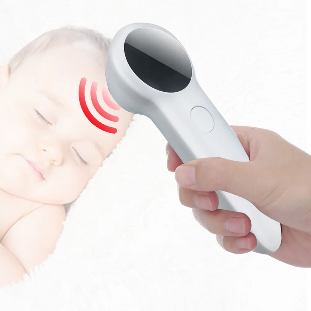 Battery Powered Baby Adult Hand Held Infrared Ray Forehead Measure Tool Electronic Thermometer Non Contact Household LCD Digital
Battery Powered Baby Adult Hand Held Infrared Ray Forehead Measure Tool Electronic Thermometer Non Contact Household LCD Digital