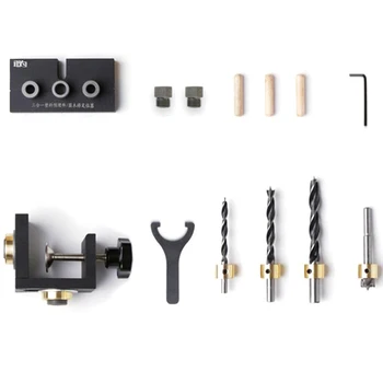 13-Piece Woodworking Drill Bit Positioning Pin Fixture Drilling Locator Kit Woodworking Locator Tool with Step Drill
13-Piece Woodworking Drill Bit Positioning Pin Fixture Drilling Locator Kit Woodworking Locator Tool with Step Drill