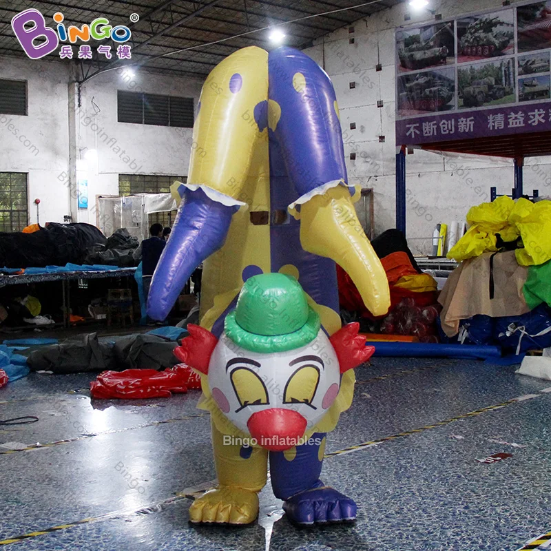 

FACTORY WHOLESALE 2.5mh inflatable inverted walking clown cartoon custom made joker costume for event promotion item