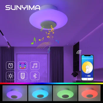 SUNYIMA Bluetooth LED Ceiling Light RGB Smart Music modern Led ceiling lamp APP Remote Control Light For Living Room
SUNYIMA Bluetooth LED Ceiling Light RGB Smart Music modern Led ceiling lamp APP Remote Control Light For Living Room
