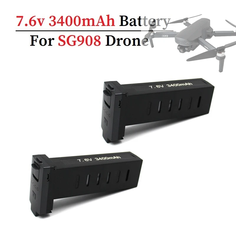 Original For sg908 GPS Drone Battery 7.6V 3400mAh Battery Brushless Quadcopter Drones Spare accessories 2Pcs/Set
Original For sg908 GPS Drone Battery 7.6V 3400mAh Battery Brushless Quadcopter Drones Spare accessories 2Pcs/Set