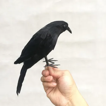 Halloween Artificial Crow Decoration Black Leather Realistic Feather Raven Decoration Delicate Durable Halloween Bird Decoration
Halloween Artificial Crow Decoration Black Leather Realistic Feather Raven Decoration Delicate Durable Halloween Bird Decoration