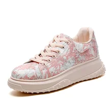 Woman Shoes Colorful Print Sneakers Ladies Thick Bottom Daddy Shoes Breathing Leisure Pink New Female Vulcanize Shoes AA-47
Woman Shoes Colorful Print Sneakers Ladies Thick Bottom Daddy Shoes Breathing Leisure Pink New Female Vulcanize Shoes AA-47