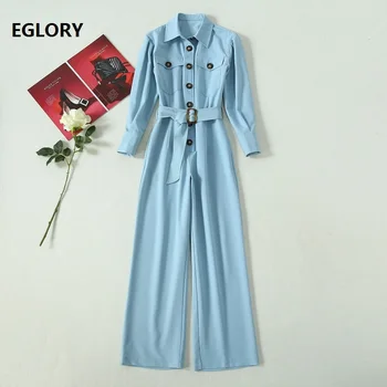 High Quality Jumpsuits 2020 Spring Casual Overall Women Turn-down Collar Chest Pocket Patchwork Long Sleeve Full Length Jumpsuit
High Quality Jumpsuits 2020 Spring Casual Overall Women Turn-down Collar Chest Pocket Patchwork Long Sleeve Full Length Jumpsuit