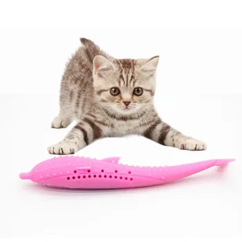 Pet Cat Fish Shape Silicone Toothbrush with Catnip Eco-Friendly Molar Stick Teeth Cleaning Toy for Cats HOT
Pet Cat Fish Shape Silicone Toothbrush with Catnip Eco-Friendly Molar Stick Teeth Cleaning Toy for Cats HOT