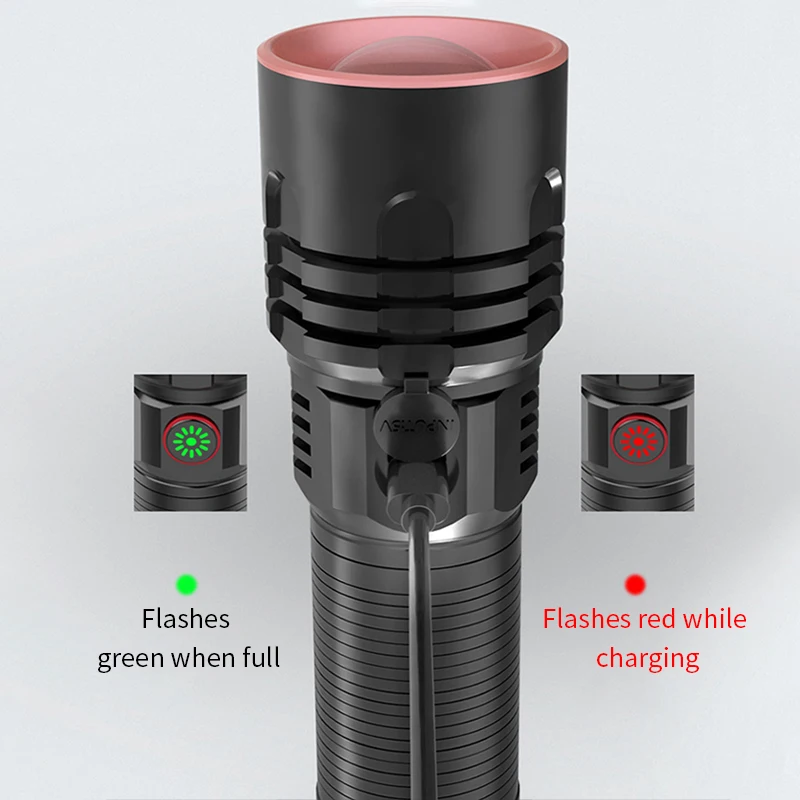 Multifunctional lanterna edc LED Flashlight USB Rechargeable High Power 26650 battery Powerful Focus Torch Waterproof Flashlight
Multifunctional lanterna edc LED Flashlight USB Rechargeable High Power 26650 battery Powerful Focus Torch Waterproof Flashlight