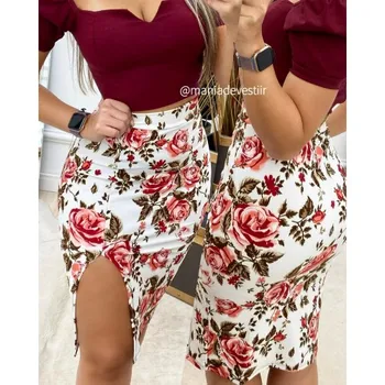 Women Vintage Pencil Skirts OL Split Flower Leopard Printed Skirt Sexy Zipper High Waist Bodycon Skirts 2020 Summer Wear D30
Women Vintage Pencil Skirts OL Split Flower Leopard Printed Skirt Sexy Zipper High Waist Bodycon Skirts 2020 Summer Wear D30