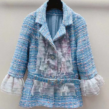 Elegant Tweed Jacket Women Spring Long Butterfly Sleeve Jacket Fashion Women Skirt Style Jacket Coats
Elegant Tweed Jacket Women Spring Long Butterfly Sleeve Jacket Fashion Women Skirt Style Jacket Coats