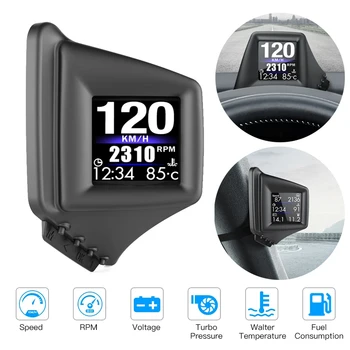 Konrisa Head-up Display GPS Speedometer GADGET OBD2+GPS HUD On-board Computer Battery Voltage RPM Turbo Pressure Oil&Water Temp
Konrisa Head-up Display GPS Speedometer GADGET OBD2+GPS HUD On-board Computer Battery Voltage RPM Turbo Pressure Oil&Water Temp