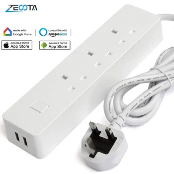 Smart Wifi Power Strip 3 AC UK Plug Socket with USB Surge Protector Outelts Homekit Work with Amazon Alexa Echo Google Home IFFT
Smart Wifi Power Strip 3 AC UK Plug Socket with USB Surge Protector Outelts Homekit Work with Amazon Alexa Echo Google Home IFFT