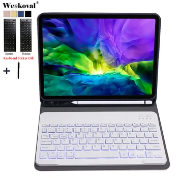 Backlight Pen holder Keyboard Case For iPad 11''2020 Detachable WiFi Bluetooth Keyboard Leather Cover For iPad 11'' Funda
Backlight Pen holder Keyboard Case For iPad 11''2020 Detachable WiFi Bluetooth Keyboard Leather Cover For iPad 11'' Funda
