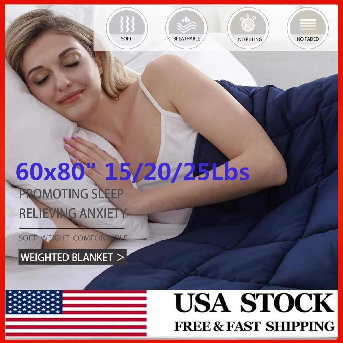 150x200CM 7/9/11.5KG 1-Piece Weighted Blanket for Adult Gravity Blankets Decompression Sleep Aid Pressure Weighted Quilt 
150x200CM 7/9/11.5KG 1-Piece Weighted Blanket for Adult Gravity Blankets Decompression Sleep Aid Pressure Weighted Quilt