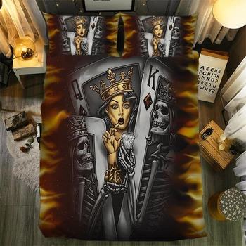 Home Textiles 3D Digital Skull Printing Bedding Set Duvet Cover Pillowcase Bedclothes Dropshipping Diamond queen 
Home Textiles 3D Digital Skull Printing Bedding Set Duvet Cover Pillowcase Bedclothes Dropshipping Diamond queen