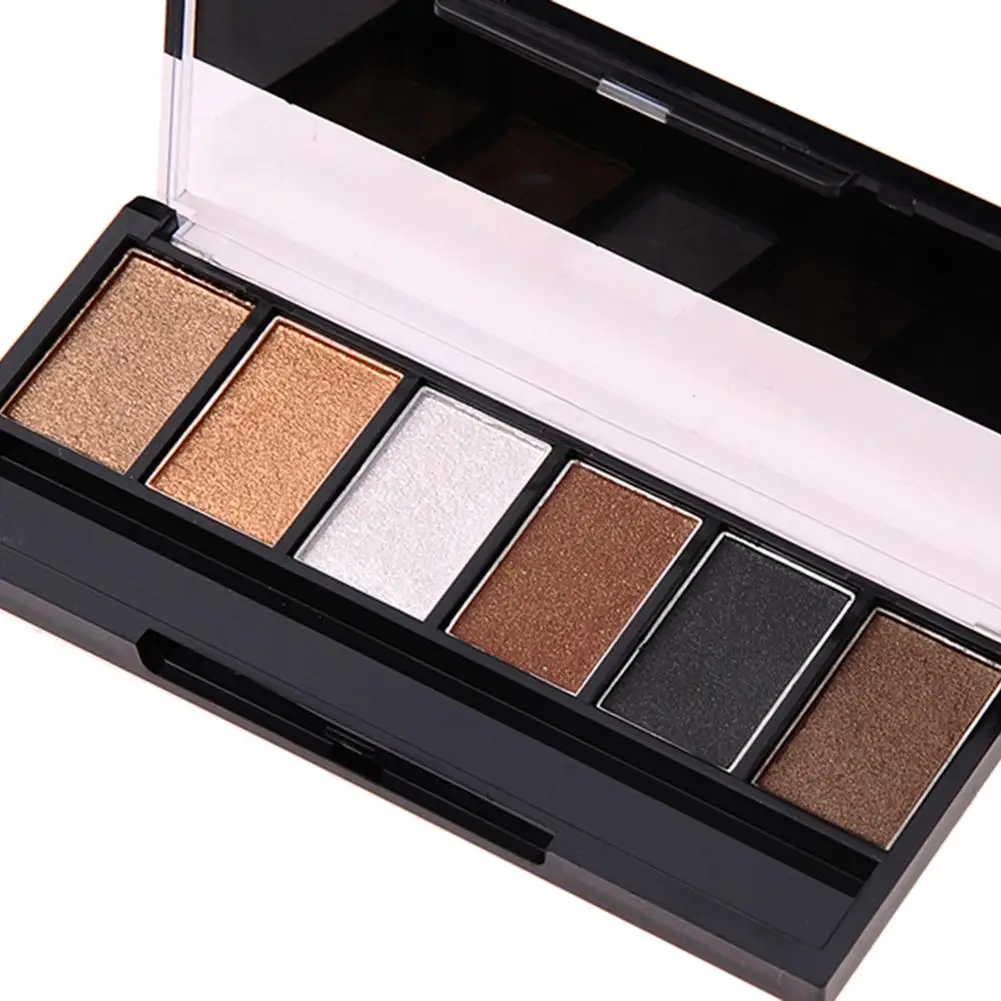 6 Colors Eyeshadow Palette Makeup Matte Shimmer Black Brown Smoke Nude Pigment Long-lasting Waterproof Makeup Eyeshadow Pallete
6 Colors Eyeshadow Palette Makeup Matte Shimmer Black Brown Smoke Nude Pigment Long-lasting Waterproof Makeup Eyeshadow Pallete