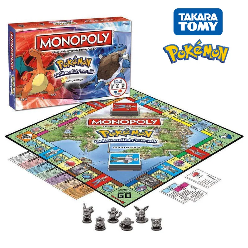 Pokemon Monopoly Pokemon All English Board Game Board card Game Family gathering Pokémon Pikachu Table Game christmas present
Pokemon Monopoly Pokemon All English Board Game Board card Game Family gathering Pokémon Pikachu Table Game christmas present