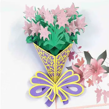 3D Pop Up Card Flower Paper Cutting Greeting Card Creative Pop-up Card Papercraft for Festival Birthday Christmas Gift
3D Pop Up Card Flower Paper Cutting Greeting Card Creative Pop-up Card Papercraft for Festival Birthday Christmas Gift
