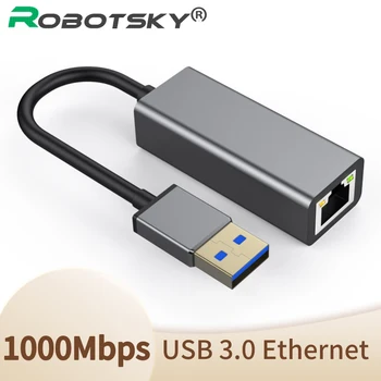 USB 3.0 To RJ45 Lan Adapter Gigabit Ethernet Network Card 10/100/1000 Mbps Drive Free Ethernet Converter For Laptop Win7/8
USB 3.0 To RJ45 Lan Adapter Gigabit Ethernet Network Card 10/100/1000 Mbps Drive Free Ethernet Converter For Laptop Win7/8