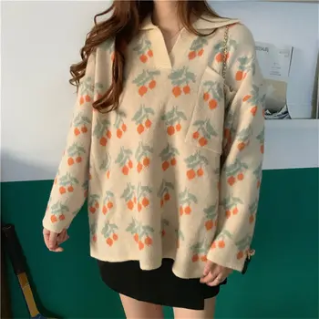 Hzirip Stylish 2019 Chic Soft Hook Cherries Warm Loose Sweet Pullovers Casual Women Knitted Hot All-Match New Autumn Sweaters
Hzirip Stylish 2019 Chic Soft Hook Cherries Warm Loose Sweet Pullovers Casual Women Knitted Hot All-Match New Autumn Sweaters