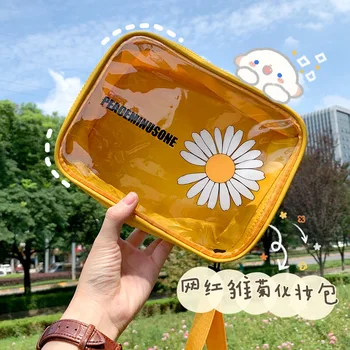 2020 New Women PVC Cosmetic Bags Large Capacity Women Fashion Travel Fruit Makeup Daisy Toiletry Makeup Beauty Wash Storage Bag
2020 New Women PVC Cosmetic Bags Large Capacity Women Fashion Travel Fruit Makeup Daisy Toiletry Makeup Beauty Wash Storage Bag