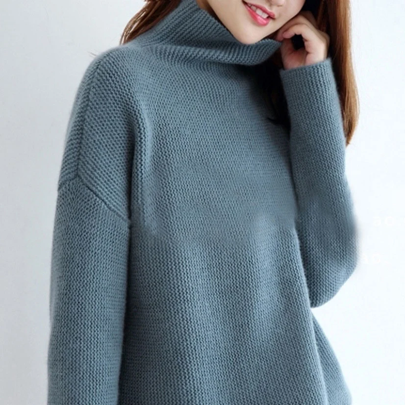New Cashmere Sweater Women Elegant White Winter Turtleneck Knitting Loose Plus Size Lazy Style Drop Shoulder Top Korean Clothing
New Cashmere Sweater Women Elegant White Winter Turtleneck Knitting Loose Plus Size Lazy Style Drop Shoulder Top Korean Clothing