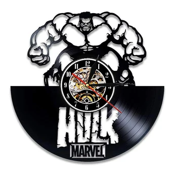 Hulk Avengers Vinyl Record Wall Clock Modern Design Marvel Comics 3D Decoration Hanging Watch Wall Clocks Home Decor
Hulk Avengers Vinyl Record Wall Clock Modern Design Marvel Comics 3D Decoration Hanging Watch Wall Clocks Home Decor