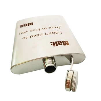 Portable Stainless Steel Hip Flask Personalized Customized Alcohol Whiskey Liquor Screw Cap Flagon Bottle Hip Flask
Portable Stainless Steel Hip Flask Personalized Customized Alcohol Whiskey Liquor Screw Cap Flagon Bottle Hip Flask
